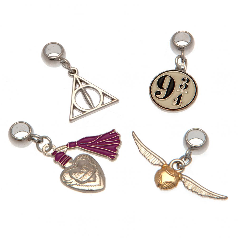 Harry Potter Silver Plated Slider Charm Set - Shop Jewellery At Gift Moments - 1