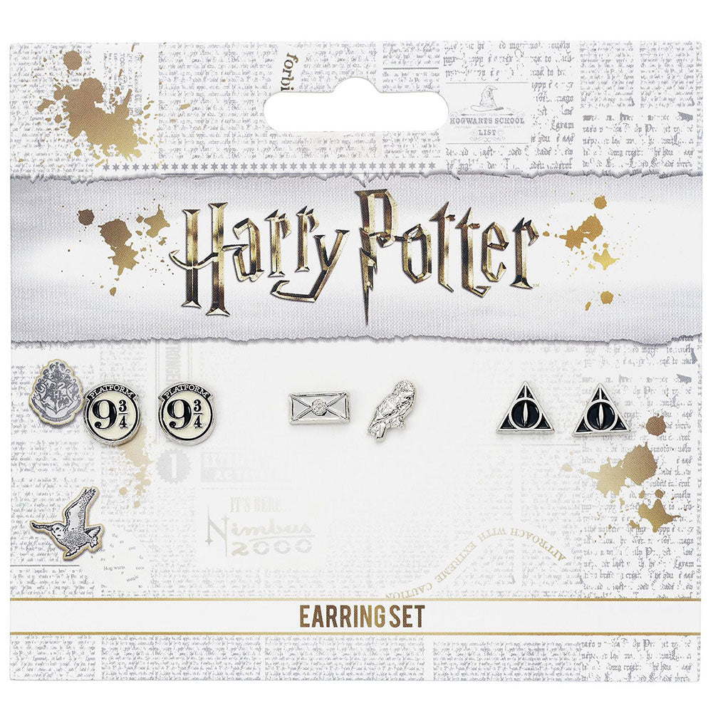 Harry Potter Silver Plated Earring Set CL - Shop Jewellery At Gift Moments - 5