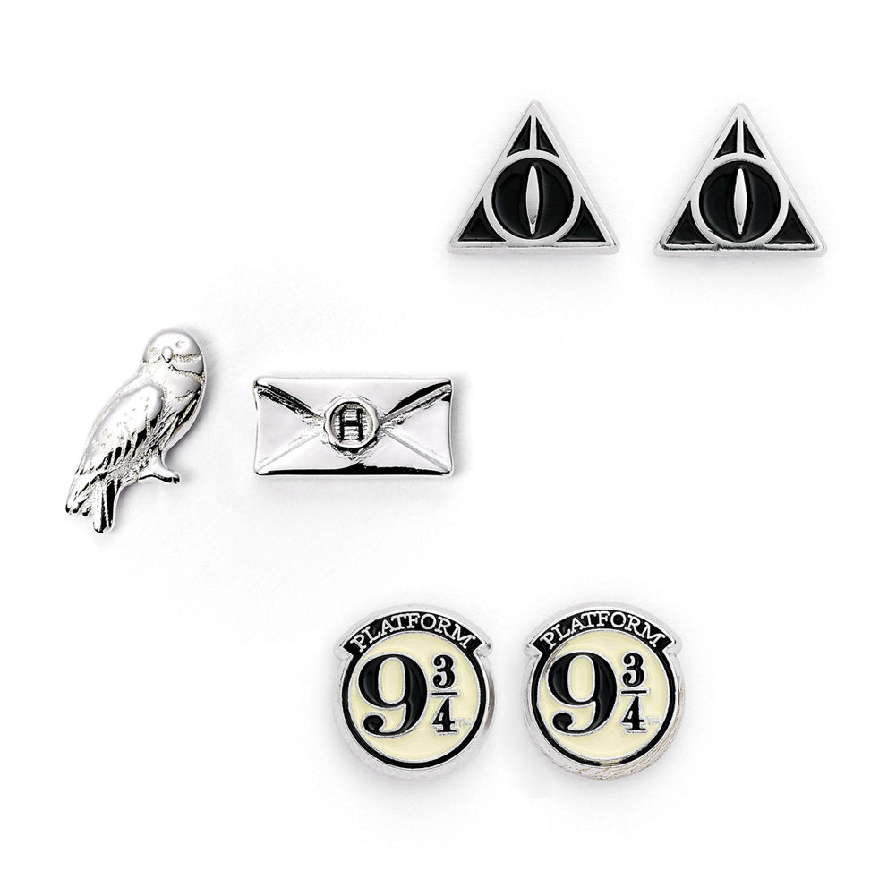 Harry Potter Silver Plated Earring Set CL - Shop Jewellery At Gift Moments - 1