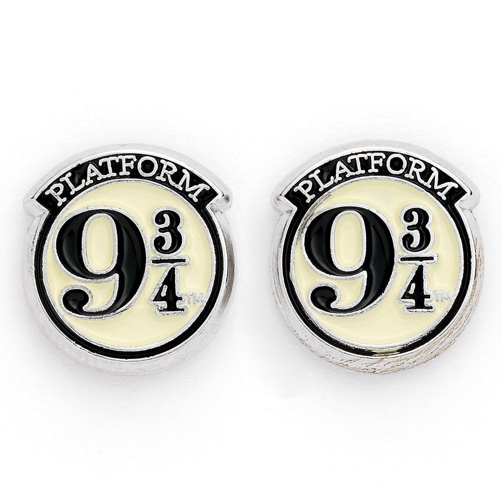 Harry Potter Silver Plated 9 & 3 Quarters Stud Earrings - Shop Jewellery At Gift Moments - 1