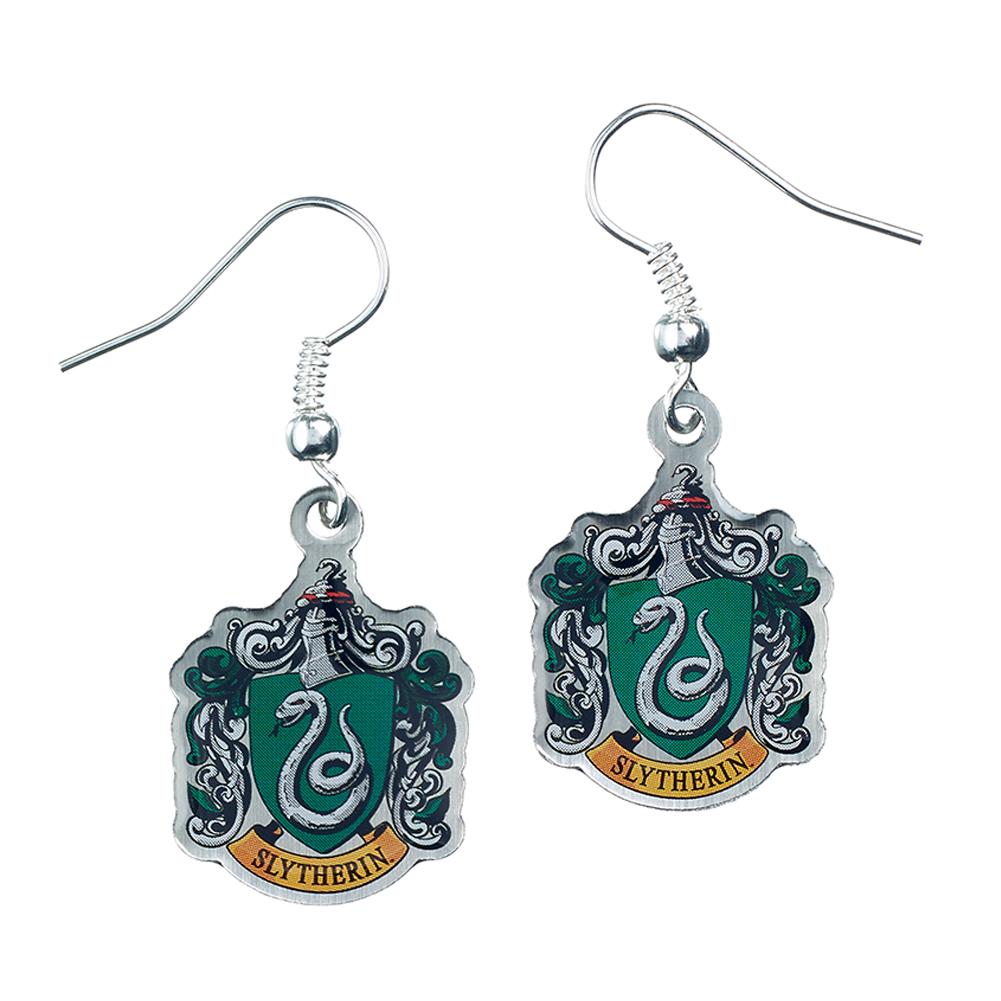 Harry Potter Silver Plated Slytherin Hook Earrings - Shop Jewellery At Gift Moments - 1