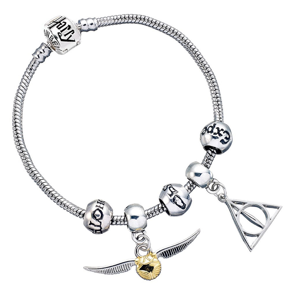 Harry Potter Silver Plated Spellbeads Bracelet - Shop Bracelets At Gift Moments - 1
