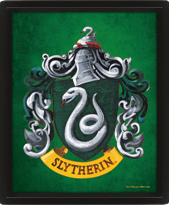 Harry Potter Slytherin Framed 3D Picture - Shop Framed Prints At Gift Moments - 1