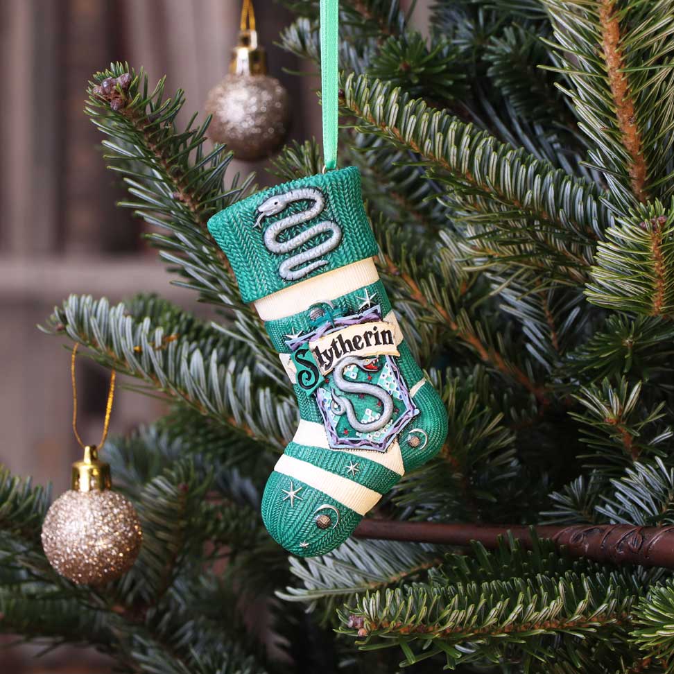 Harry Potter Slytherin Stocking Hanging Ornament - Shop Decorations At Gift Moments - 1