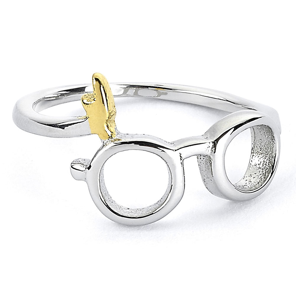 Harry Potter Stainless Steel Harry Glasses Ring Large - Shop Jewellery At Gift Moments - 1