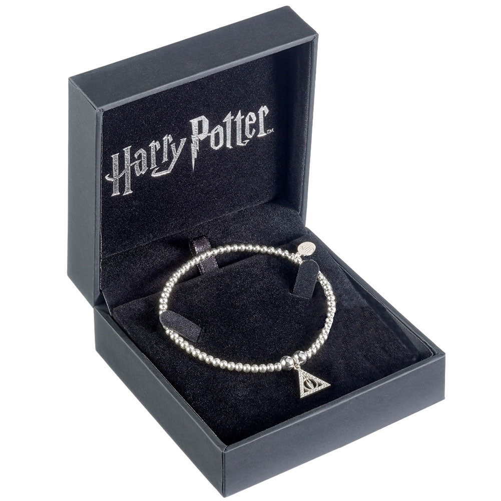 Harry Potter Sterling Silver Deathly Hallows Crystal Bracelet - Shop Jewellery At Gift Moments - 1