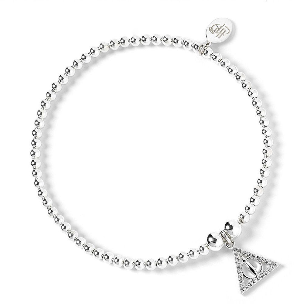 Harry Potter Sterling Silver Deathly Hallows Crystal Bracelet - Shop Jewellery At Gift Moments - 2