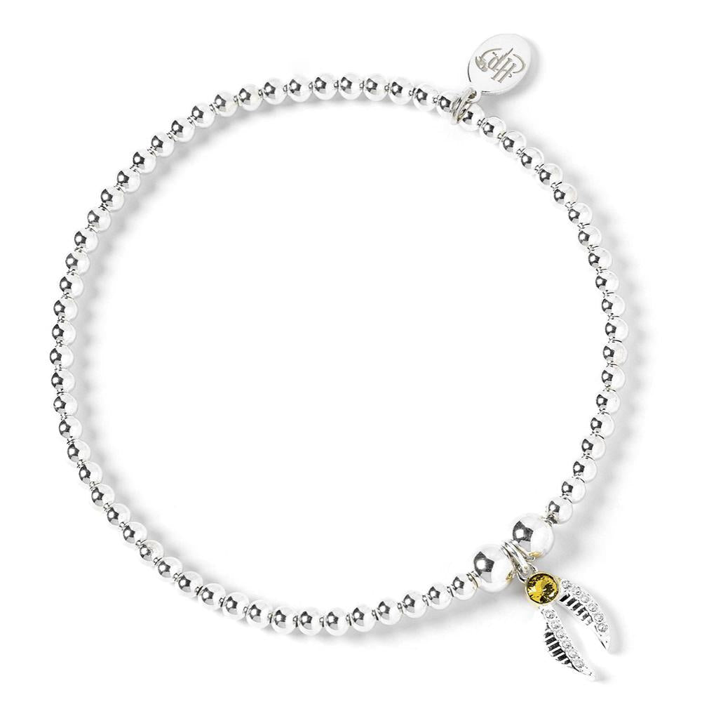 Harry Potter Sterling Silver Golden Snitch Crystal Bracelet - Shop Jewellery At Gift Moments - 2