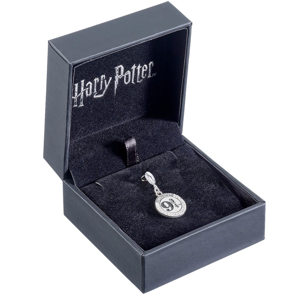 Harry Potter Sterling Silver Crystal Charm 9 & 3 Quarters - Shop Jewellery At Gift Moments - 1