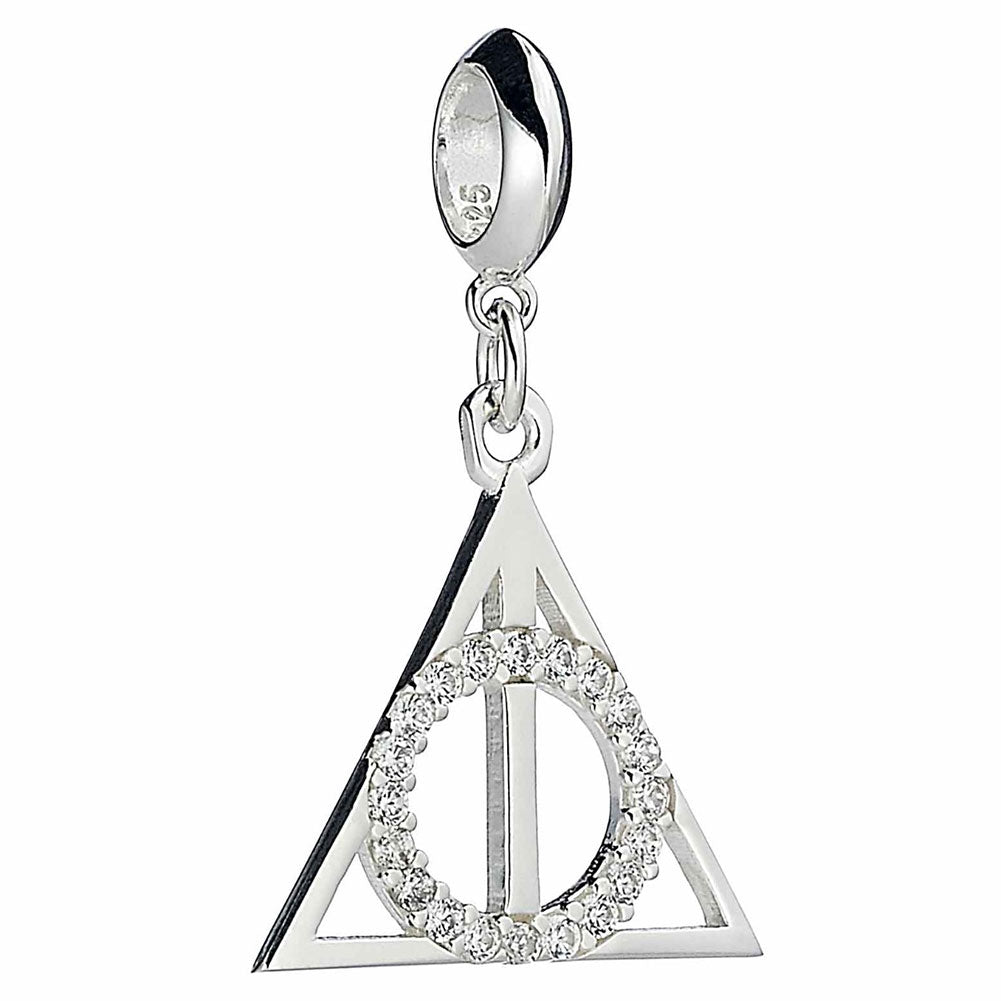 Harry Potter Sterling Silver Deathly Hallows Crystal Charm - Shop Jewellery At Gift Moments - 1
