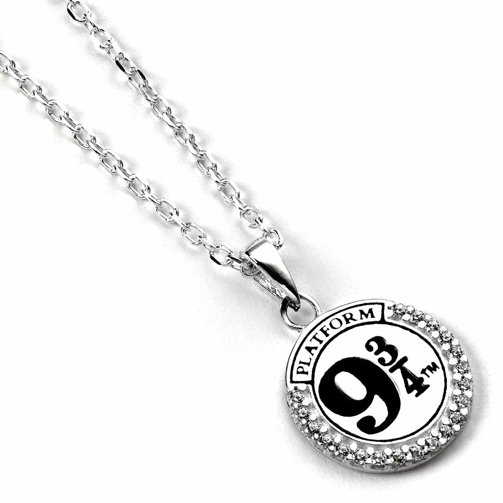 Harry Potter Sterling Silver 9 & 3 Quarters Crystal Necklace - Shop Jewellery At Gift Moments - 1