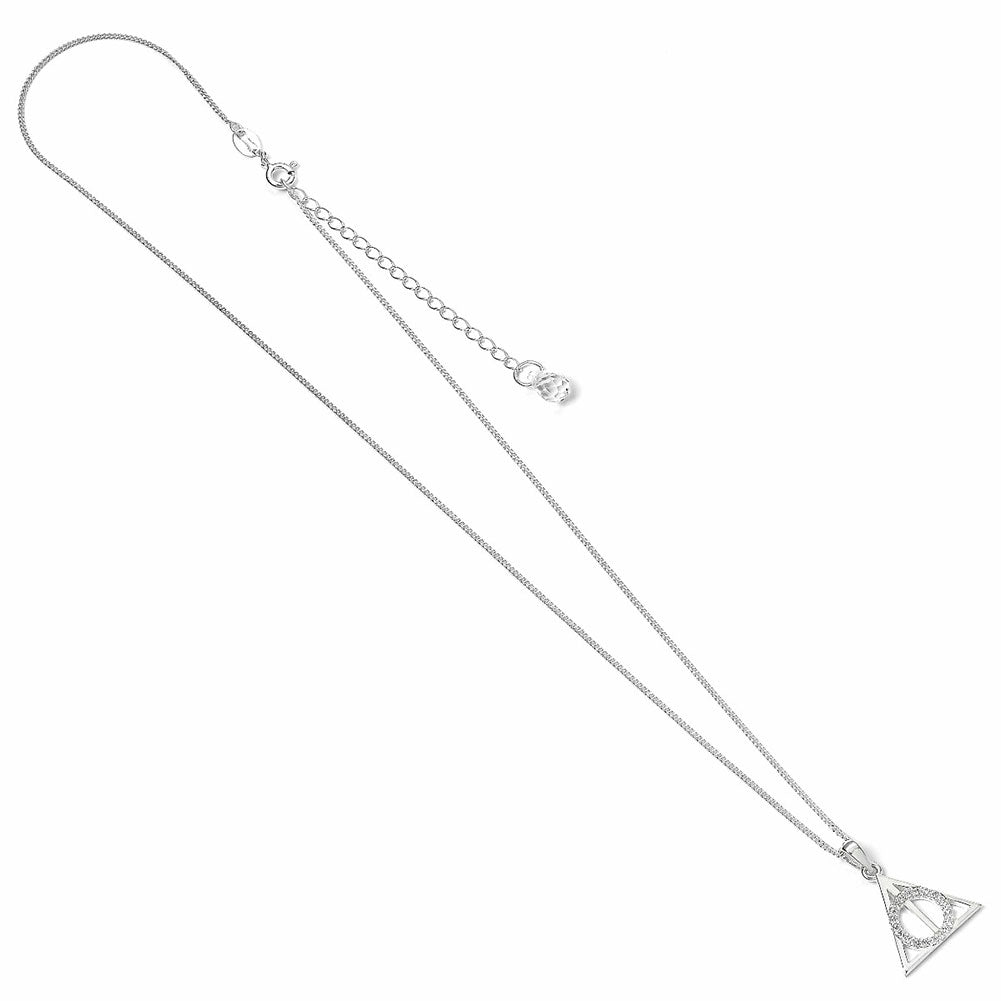 Harry Potter Sterling Silver Deathly Hallows Crystal Necklace - Shop Jewellery At Gift Moments - 3