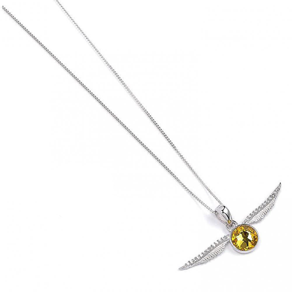 Harry Potter Sterling Silver Golden Snitch Crystal Necklace - Shop Jewellery At Gift Moments - 2