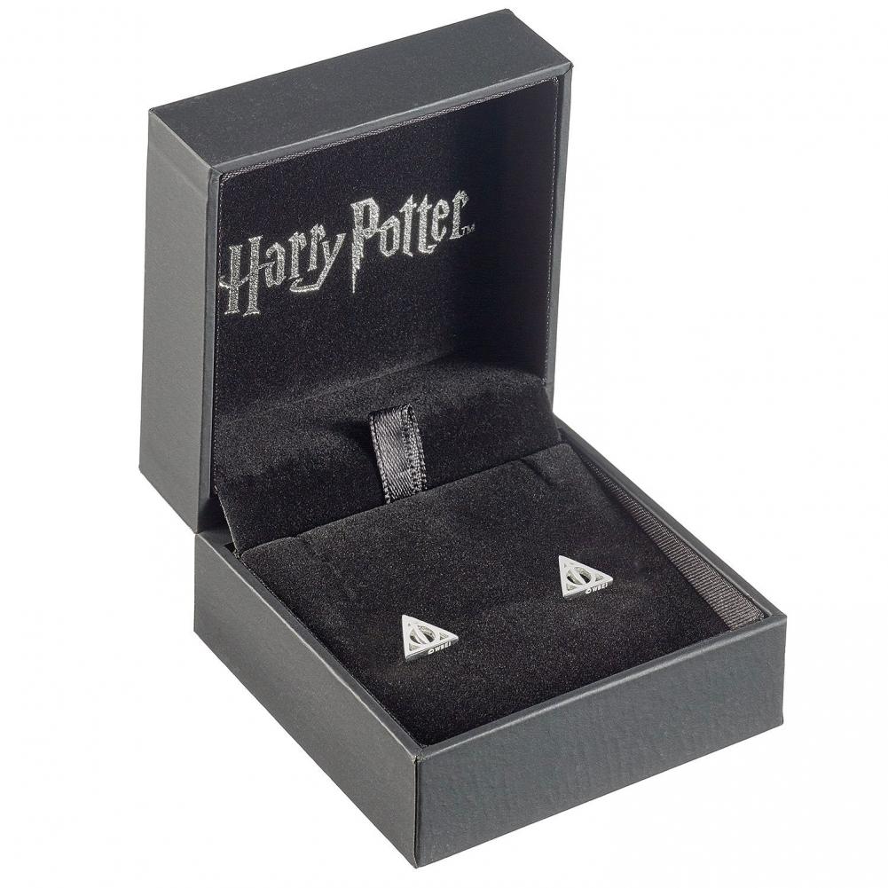 Harry Potter Sterling Silver Deathly Hallows Stud Earrings - Shop Jewellery At Gift Moments - 2