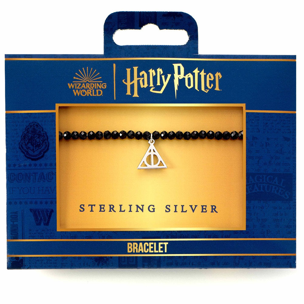 Harry Potter Stone Bracelet With Sterling Silver Charm Deathly Hallows: 2 - Bracelets By Harry Potter