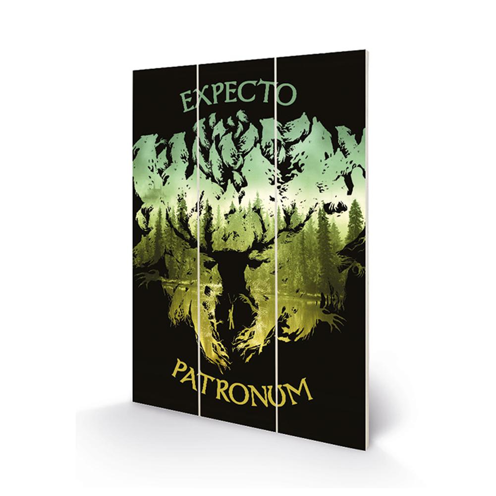 Harry Potter Expecto Patronum Wood Print - Shop Wall Art At Gift Moments - 1