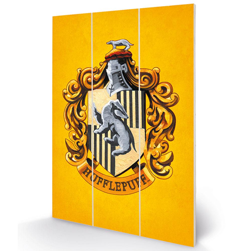Harry Potter Hufflepuff Wood Print - Shop Wall Art At Gift Moments - 1