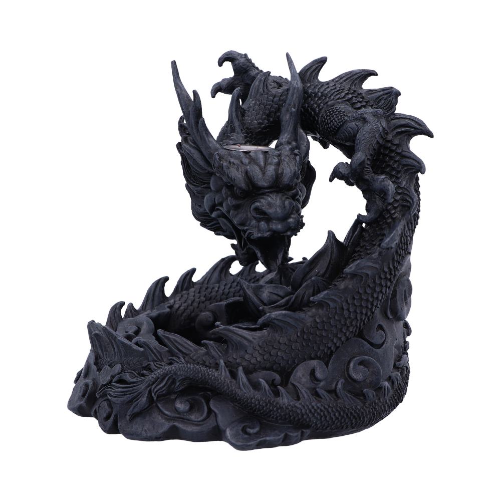 Heilong Asian Inspired Dragon Backflow Incense Burner 17.5cm: 3 - Incense Holders By Gift Moments