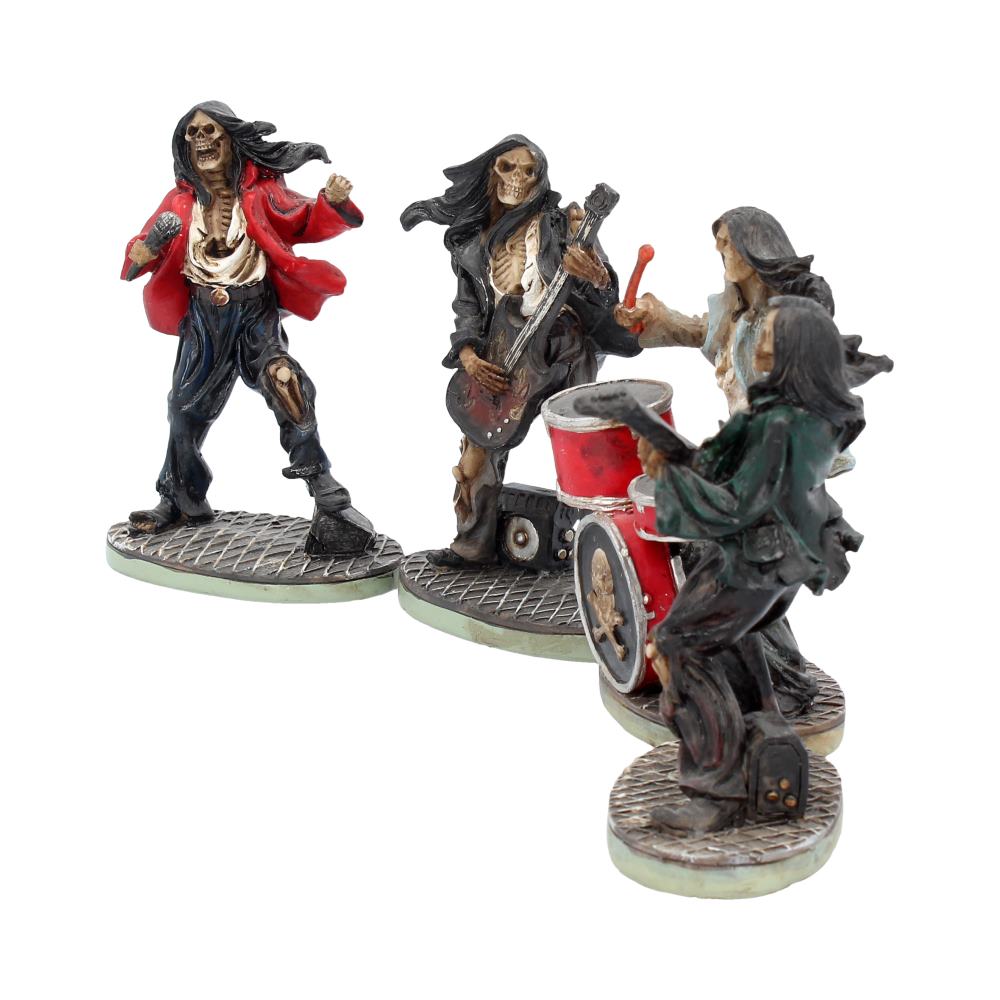 One Hell of a Band Figurine Set Drummer Bassist Guitarist Vocalist Ornament Set - Shop Figures & Collectables At Gift