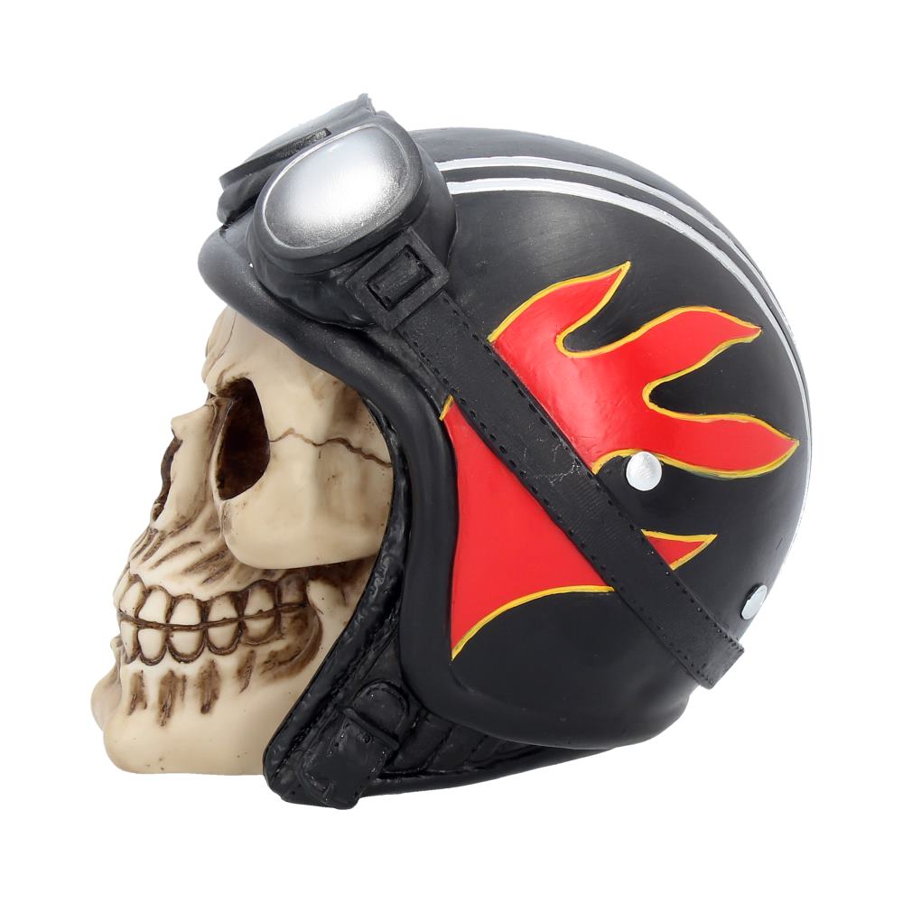 Hell Fire Biker Flame Helmet Skull Ornament: 4 - Figures & Collectables By Gift Moments