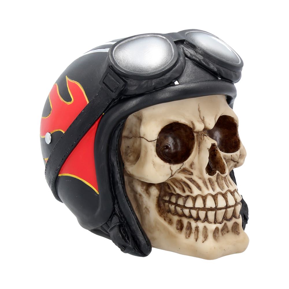 Hell Fire Biker Flame Helmet Skull Ornament: 2 - Figures & Collectables By Gift Moments