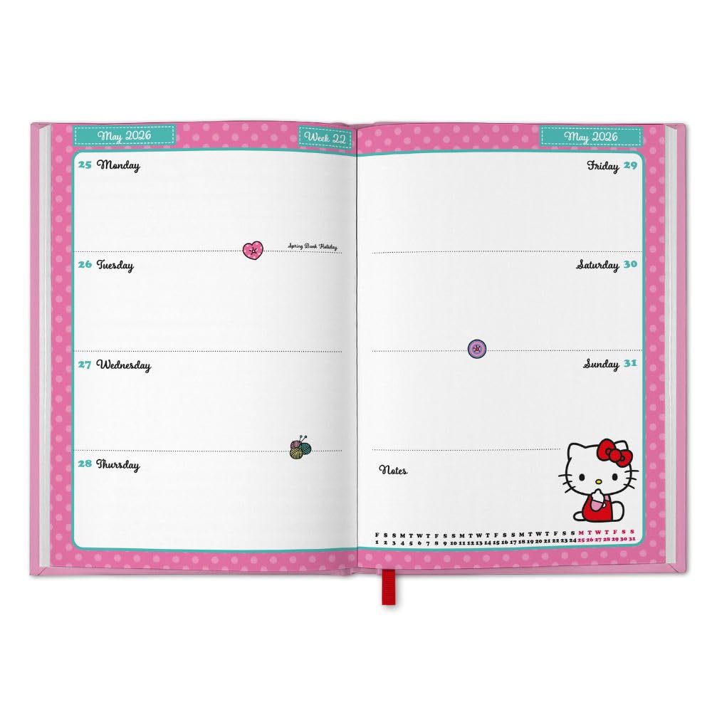 Hello Kitty A5 Diary 2026: 3 - Posters By Hello Kitty
