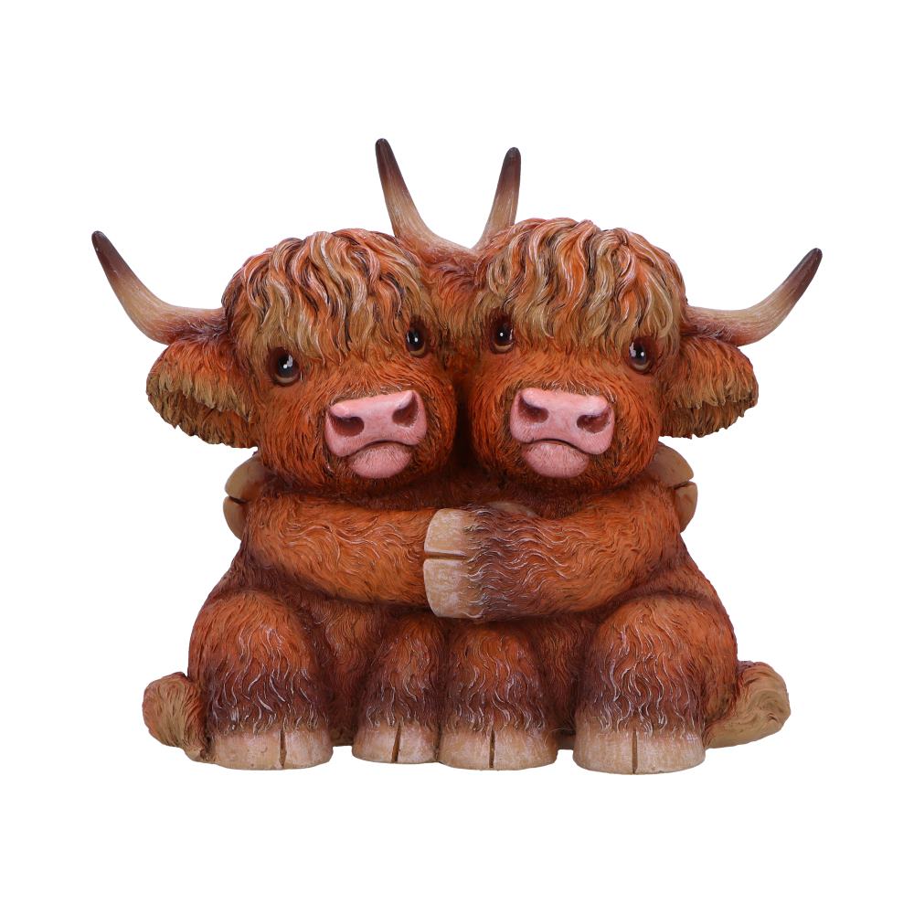 Highland Cow Hug Figurine: 2 - Figures & Collectables By NN Designs