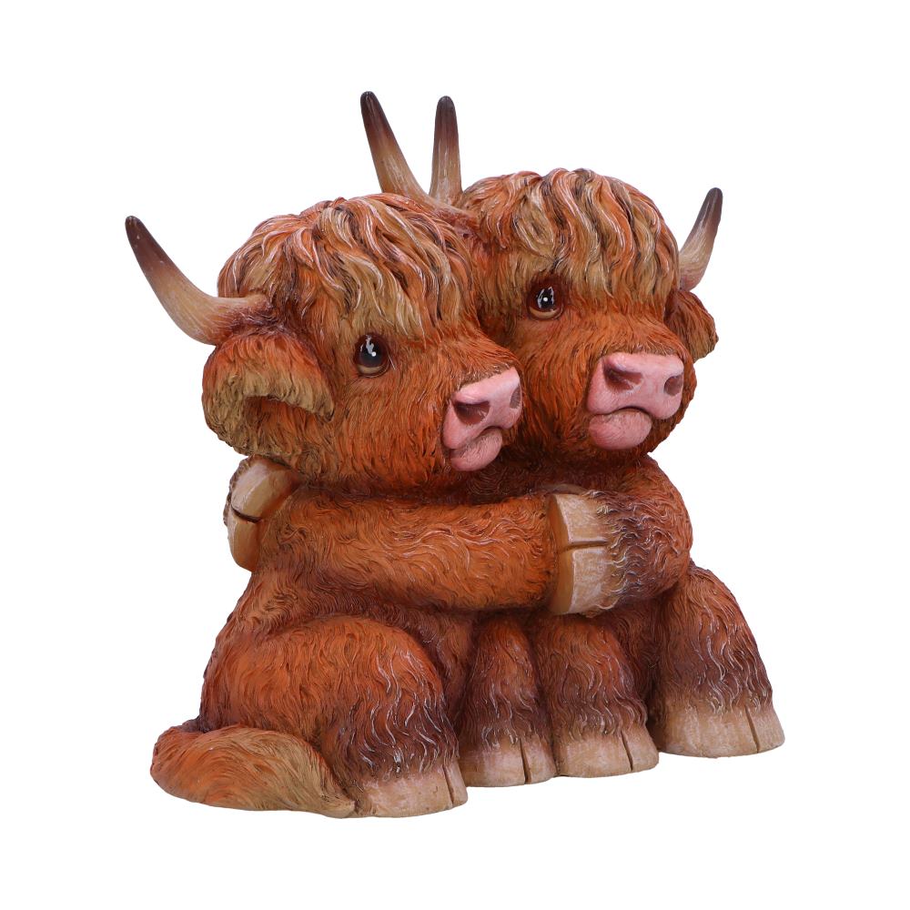 Highland Cow Hug Figurine: 5 - Figures & Collectables By NN Designs