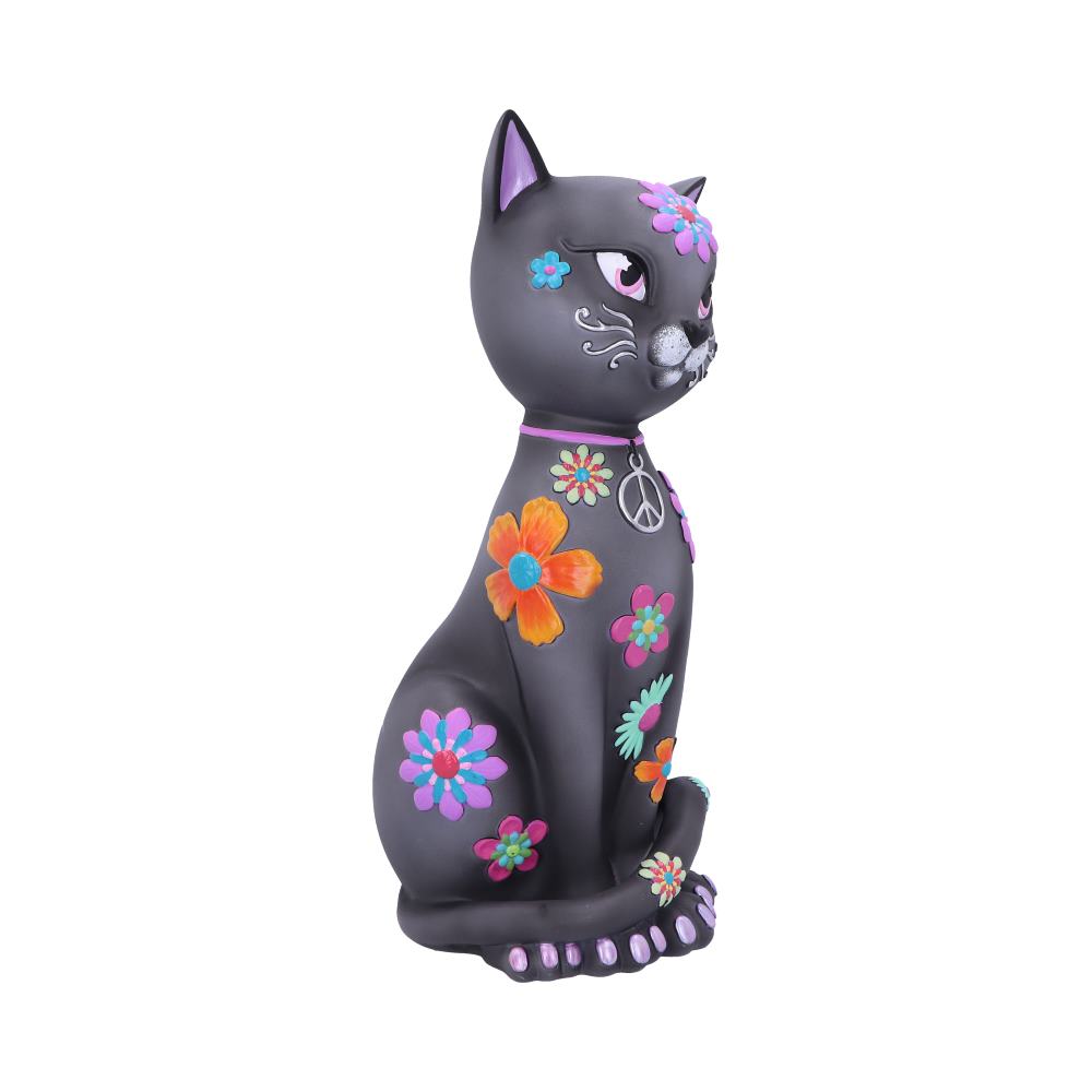 Hippy Kitty Black Cat Ornament 26cm: 5 - Figures & Collectables By NN Designs
