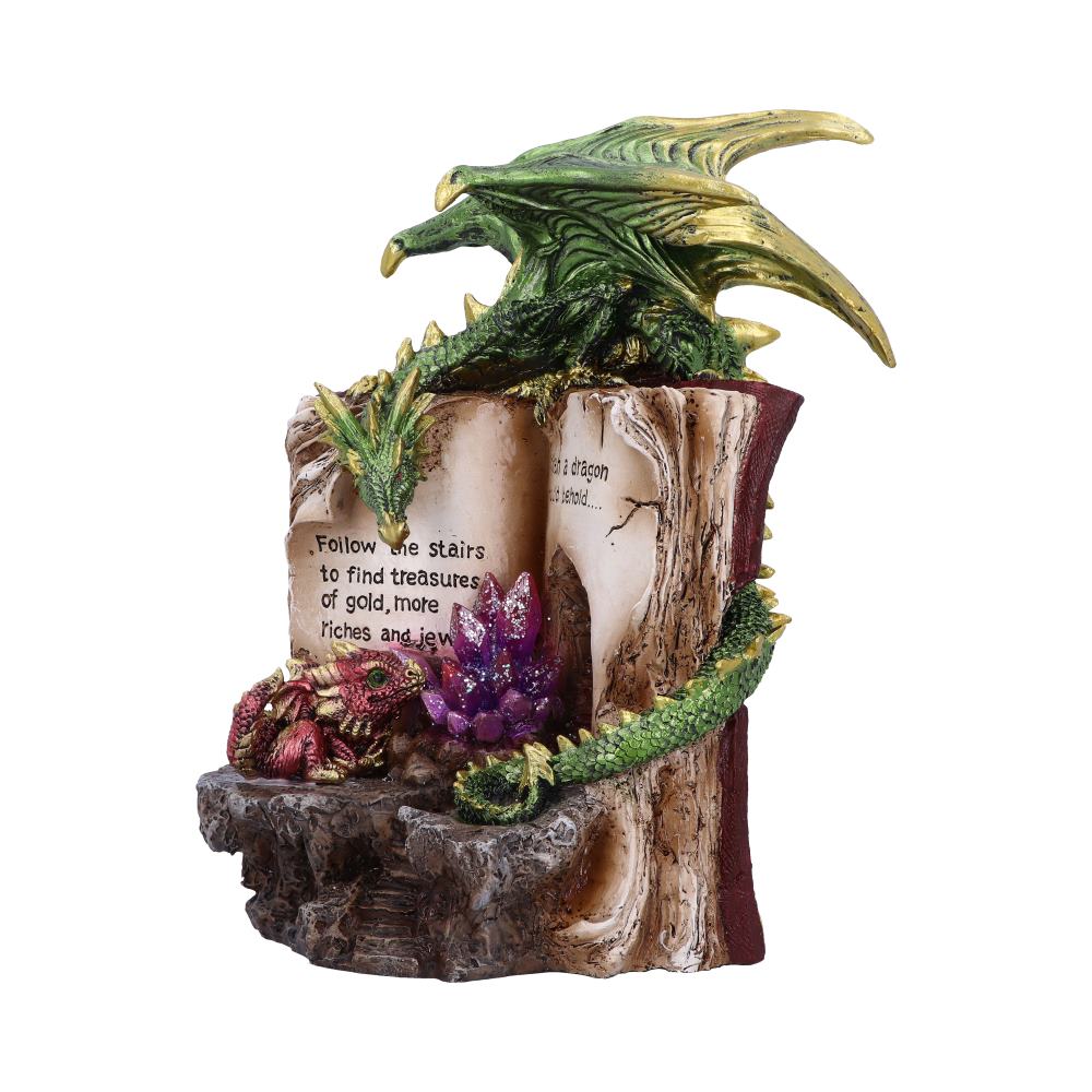 Hoard Finders Dragon with Book Crystal Figurine: 3 - Figures & Collectables By Gift Moments
