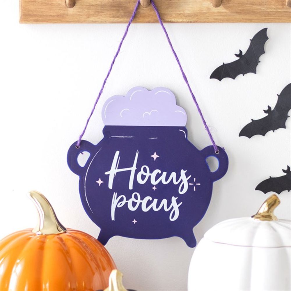 Hocus Pocus Cauldron Shaped Hanging Sign: 1 - Signs & Plaques By Gift Moments