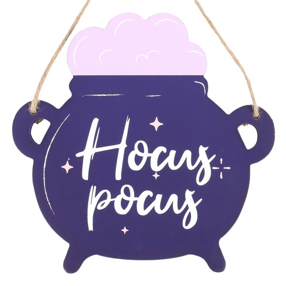 Hocus Pocus Cauldron Shaped Hanging Sign: 3 - Signs & Plaques By Gift Moments
