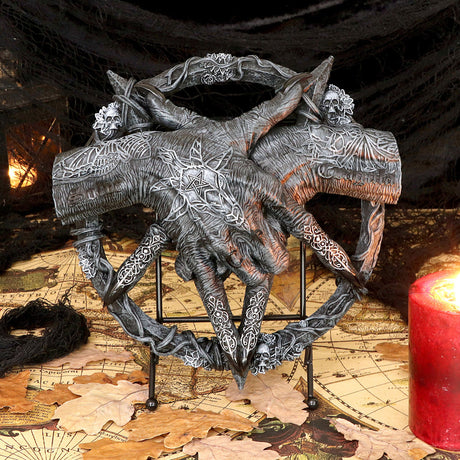 Hold of Baphomet Hand Free Standing Plaque: 1 - Wall Hanging Sculptures By NN Designs