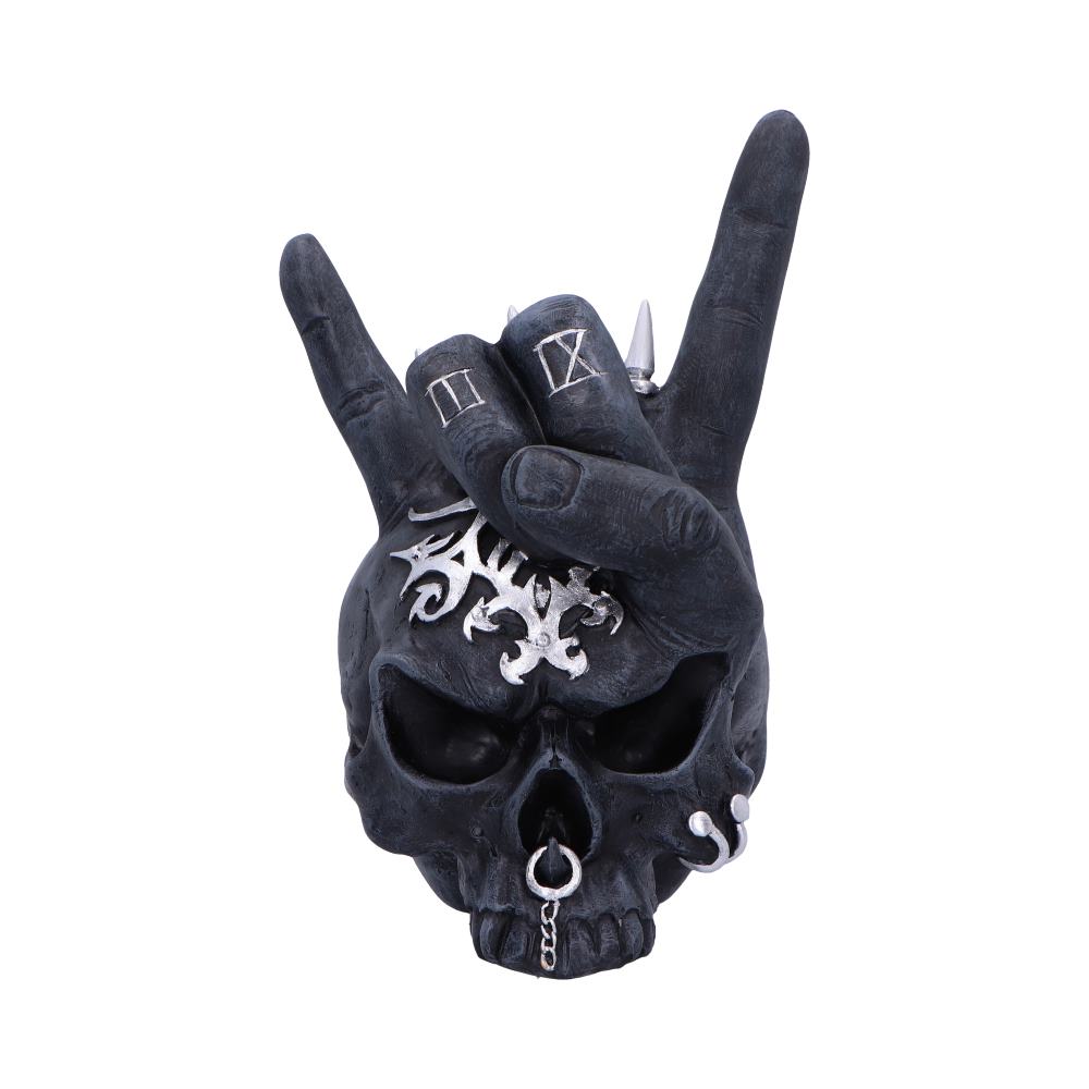 Horns Up Rocking Skull Ornament: 3 - Figures & Collectables By Gift Moments