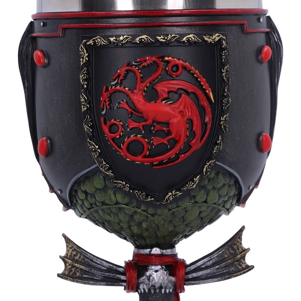 House of the Dragon Daemon Targaryen Crest Goblet: 7 - Goblets & Chalices By House of the Dragon
