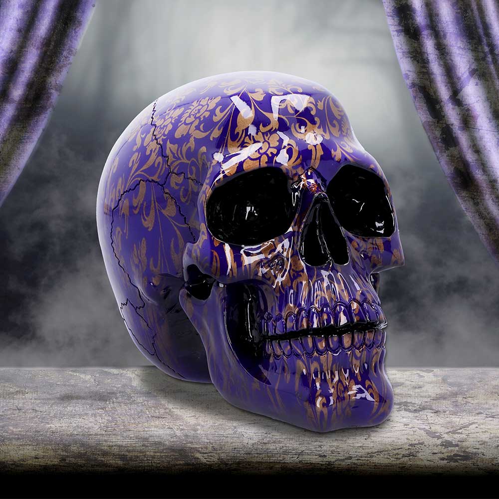 Indigo Elegance Skull 18.5cm: 1 - Figures & Collectables By Gift Moments