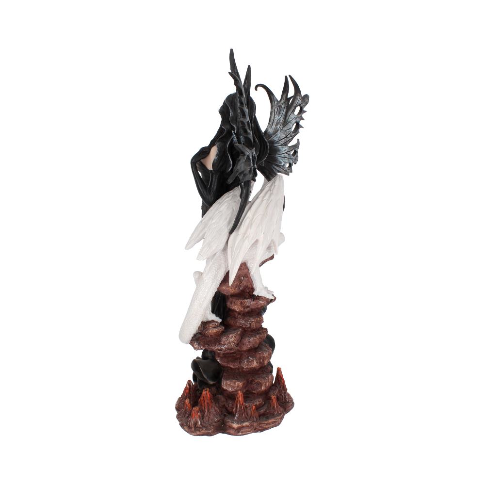 Isabelle 57cm Dark Fairy and White Dragon Figurine: 4 - Figures & Collectables By Gift Moments