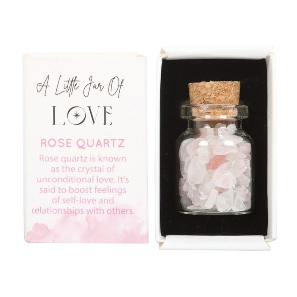 Jar of Love Rose Quartz Crystal in a Matchbox: 3 - By Gift Moments