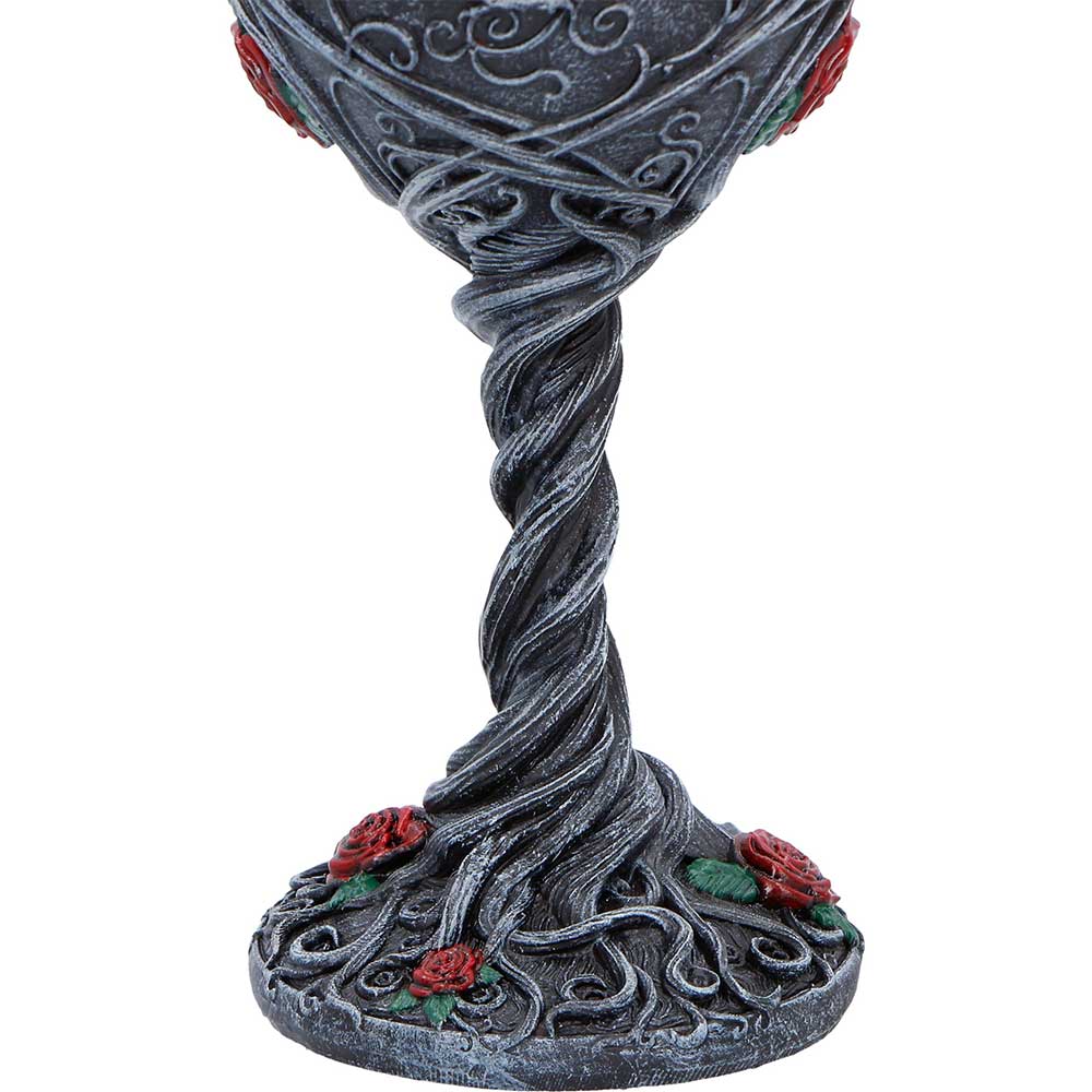 Twilight Bloom Gothic Raven Goblet