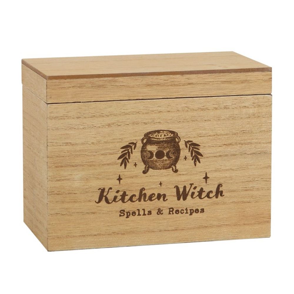Kitchen Witch Wooden Recipe Box: 1 - By Gift Moments