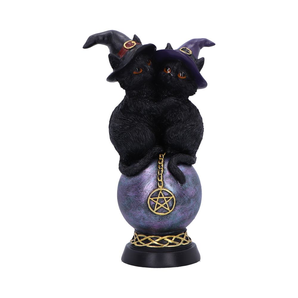 Kittens Orbuculum Witches Cat Ornament: 2 - Figurines Small (Under 15cm) By NN Designs