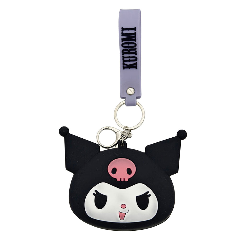 Kuromi PVC Coin Purse Keyring: 1 - Keyrings By Kuromi