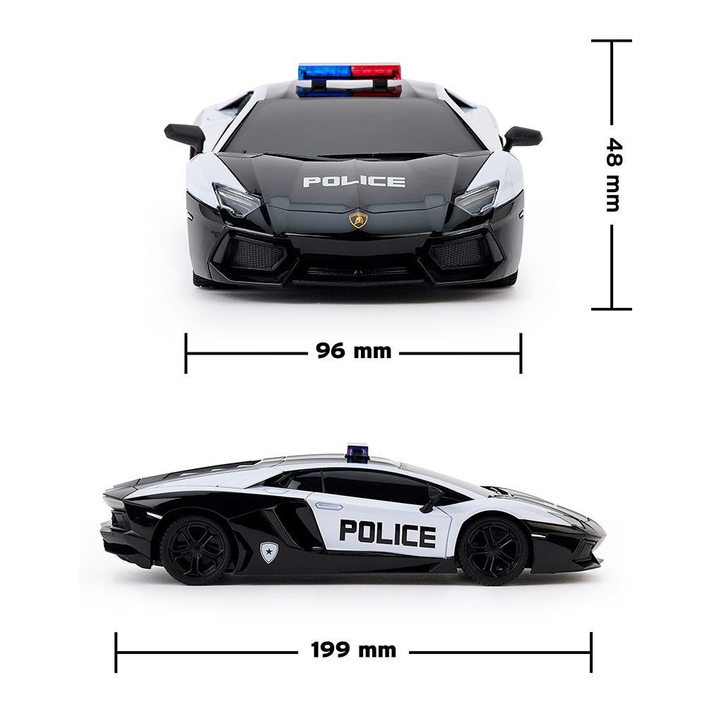 Lamborghini Aventador Radio Controlled Car 1:24 Scale Police - Shop Toys At Gift Moments - 5