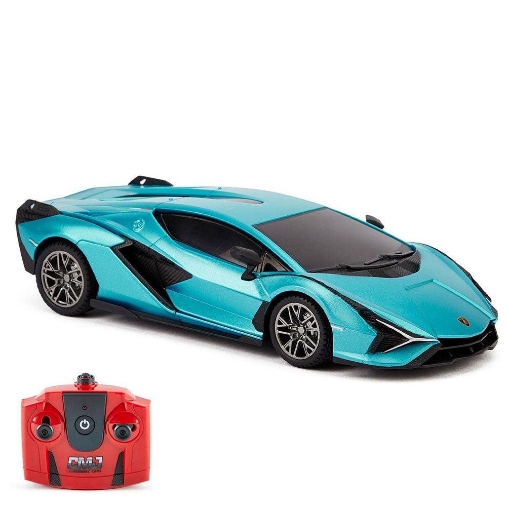 Lamborghini Sian Radio Controlled Car 1:24 Scale Blue - Shop Toys At Gift Moments - 1