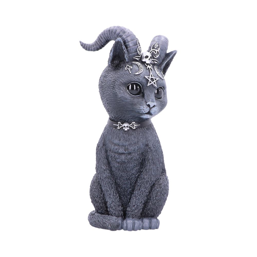 Large Pawzuph Horned Occult Cat Figurine: 5 - Figures & Collectables By NN Designs