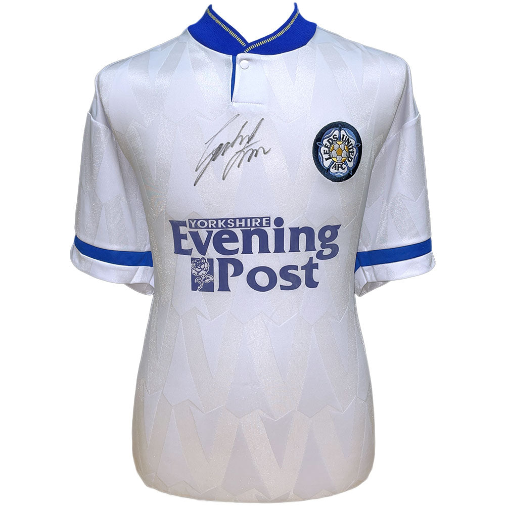 Leeds United FC 1992 Strachan Signed Shirt: 1 - Signed Memorabilia By Leeds United
