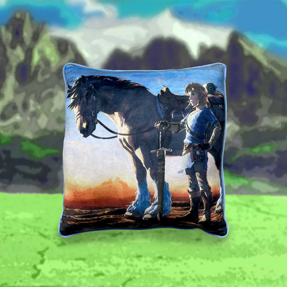 Legend of Zelda Breath of the Wild Cushion - Shop Cushions At Gift Moments - 1