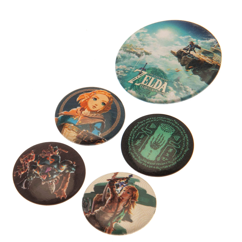The Legend Of Zelda Button Badge Set - Shop Badges At Gift Moments - 2