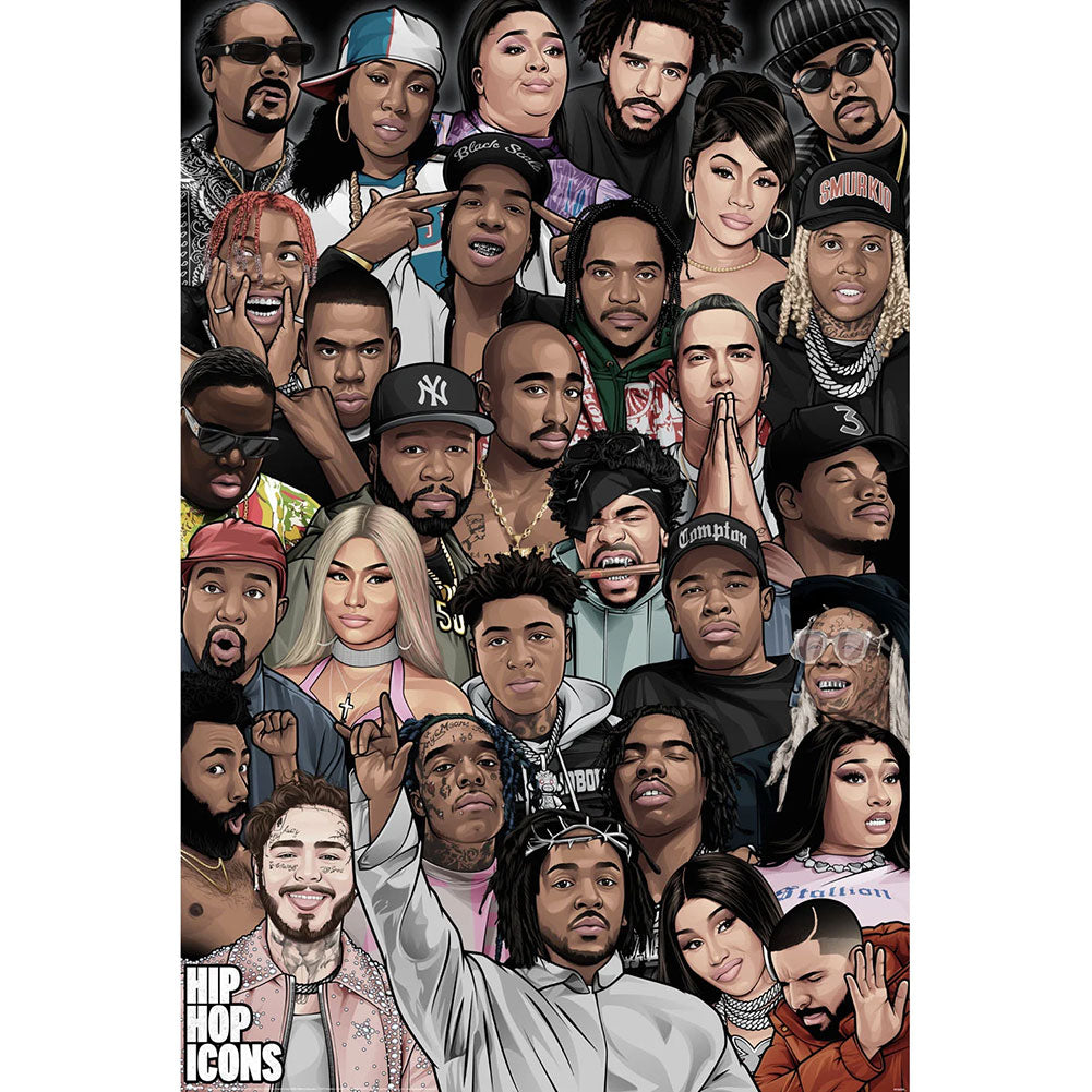 Legends Hip Hop Icons Poster 295: 1 - Posters By Gift Moments