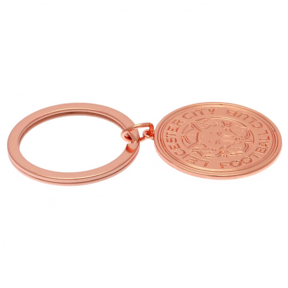 Leicester City FC Rose Gold Crest Keyring - Shop Keyrings At Gift Moments - 2